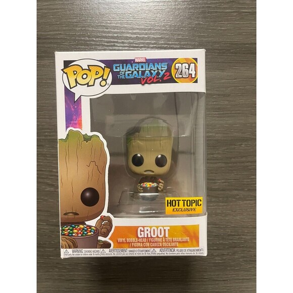 Funko Pop! Vinyl: Marvel - Groot (w/ Candy Bowl) - Hot Topic (Exclusive) #264 - Picture 1 of 6